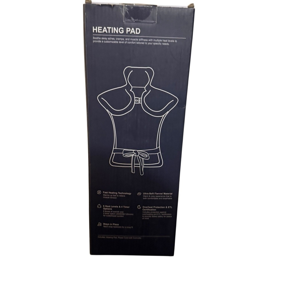 Lonvo Heating Pad Neck & Shoulder Wrap Fast Heating 6 Levels